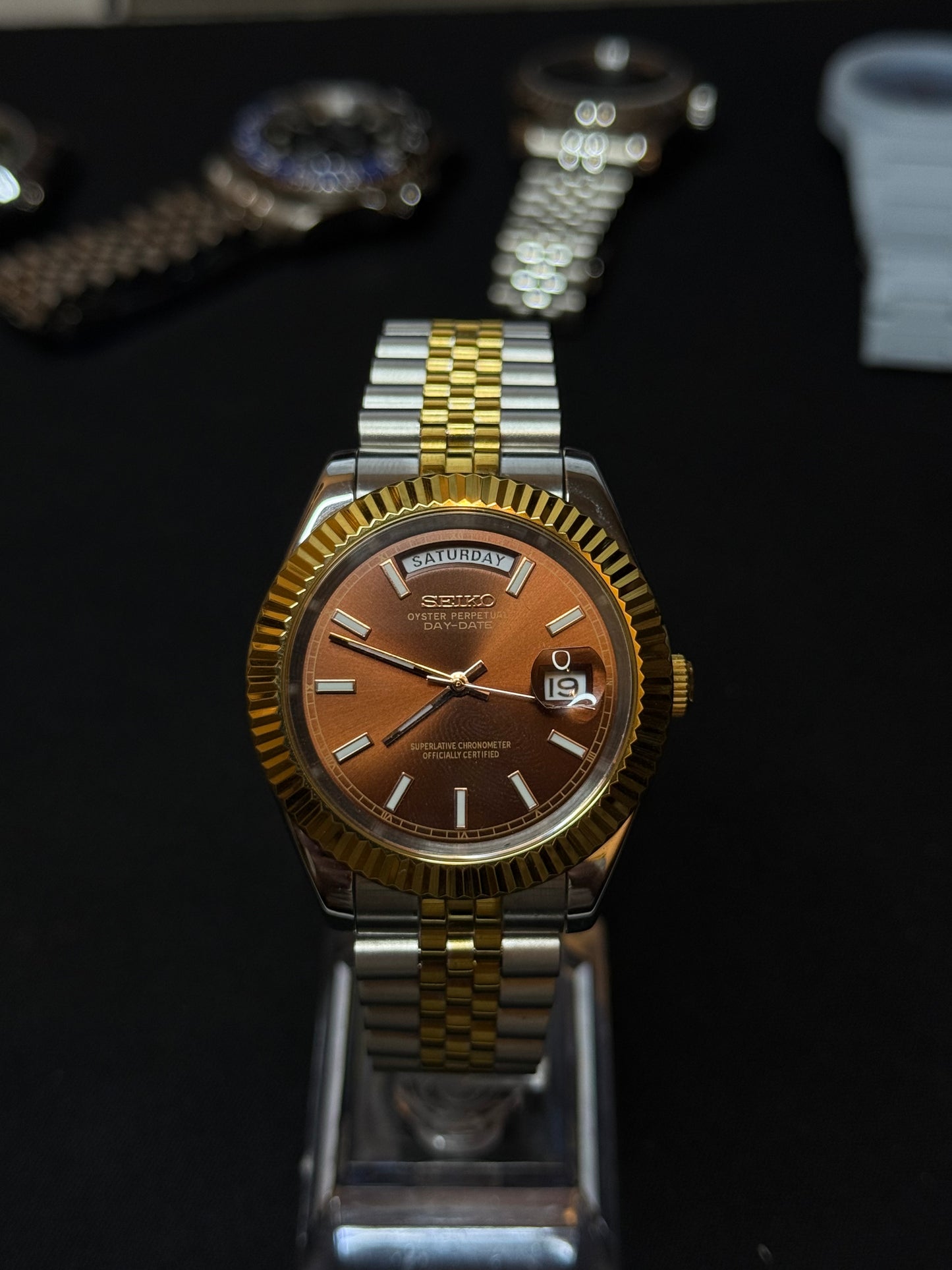 Seiko Chocolate Day-Date 40mm
