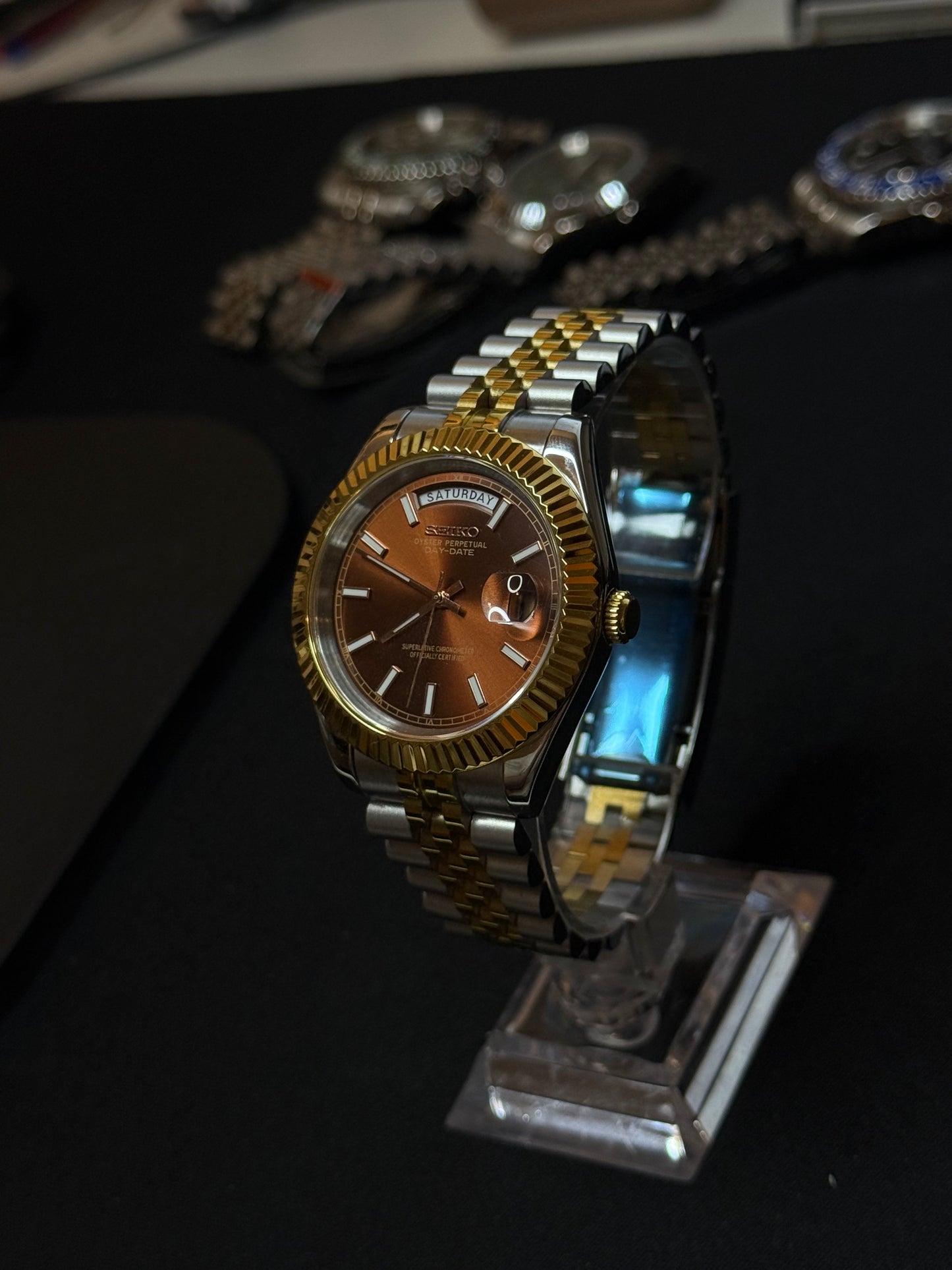 Seiko Chocolate Day-Date 40mm