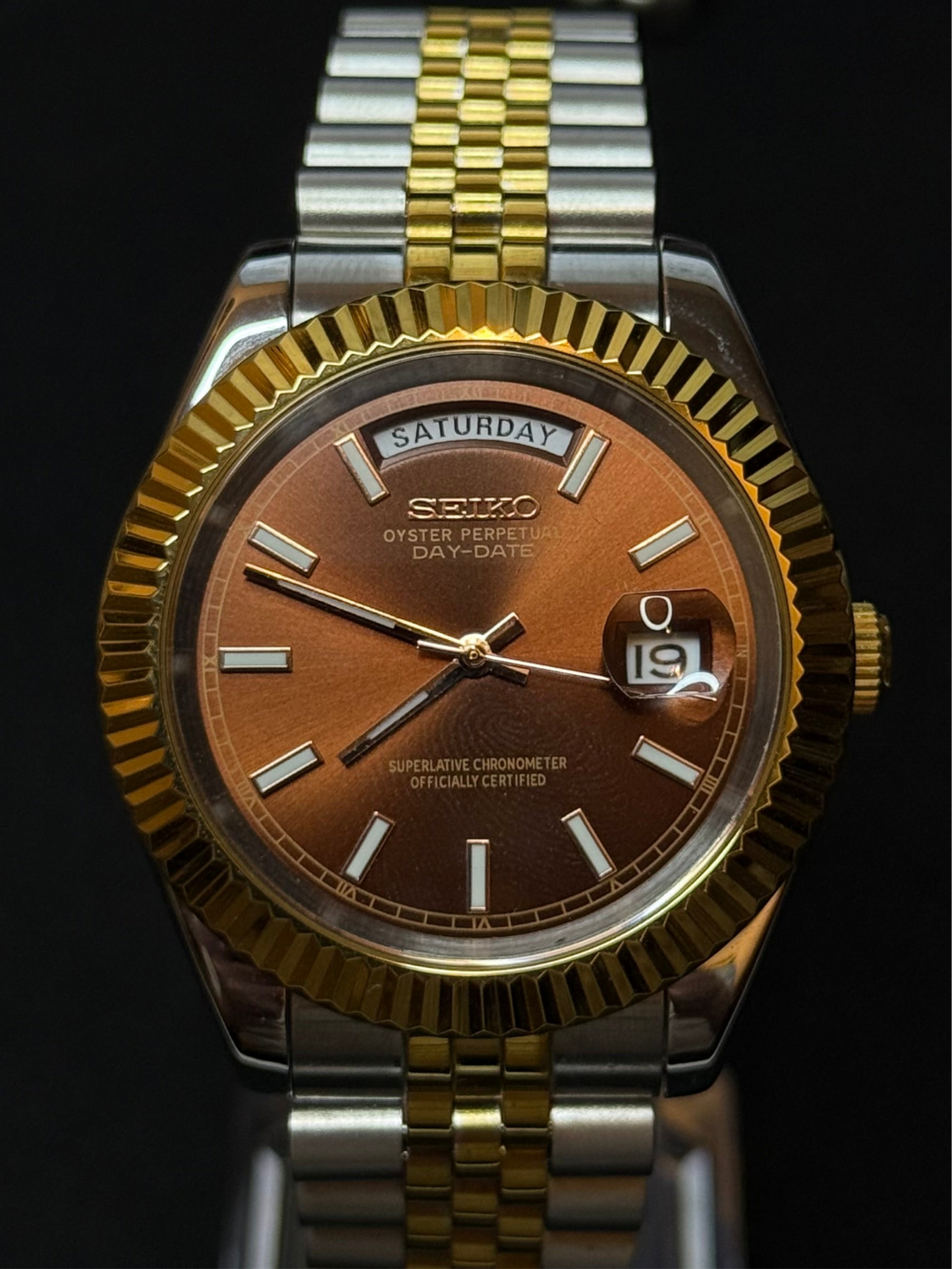 Seiko Chocolate Day-Date 40mm