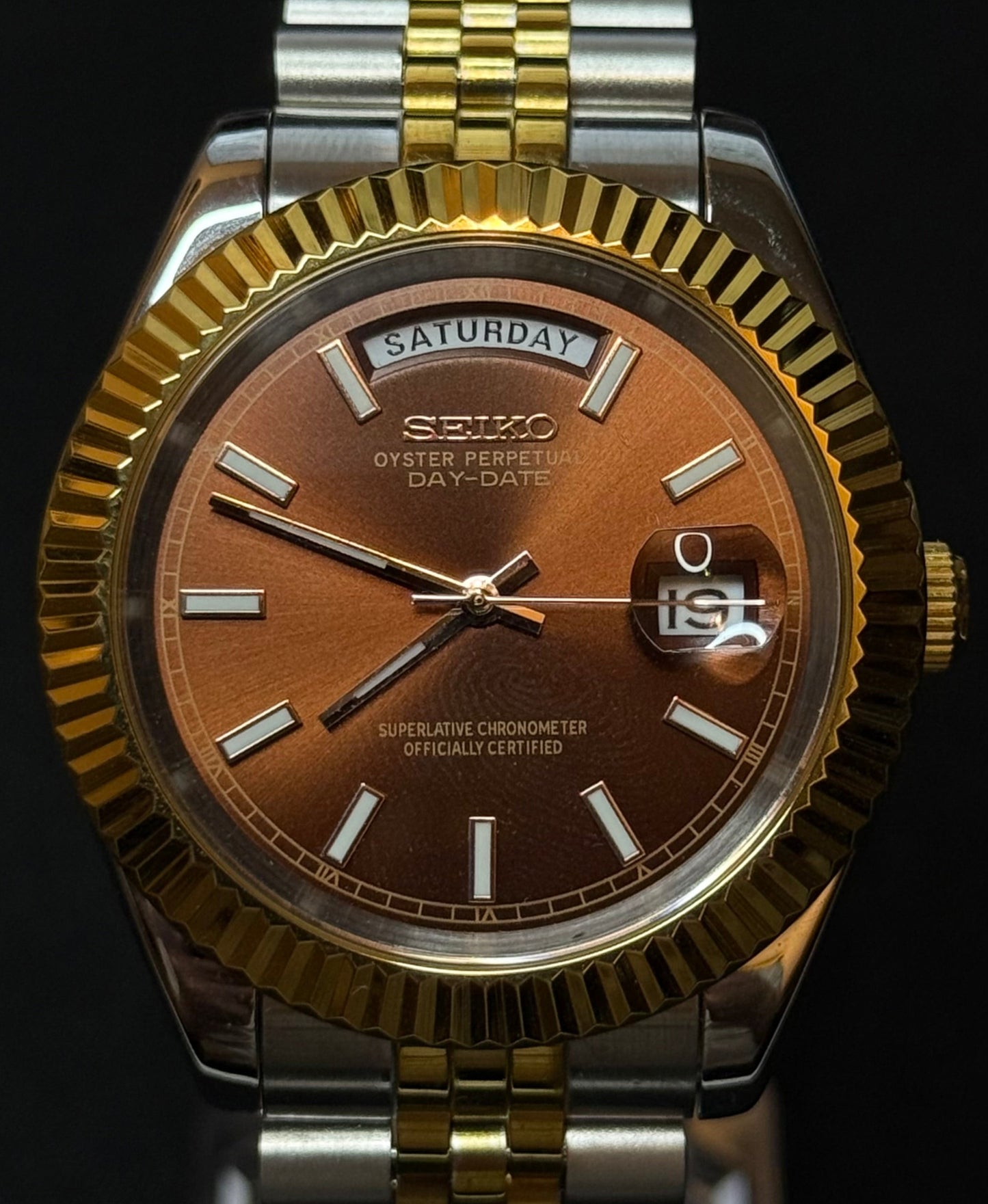 Seiko Chocolate Day-Date 40mm