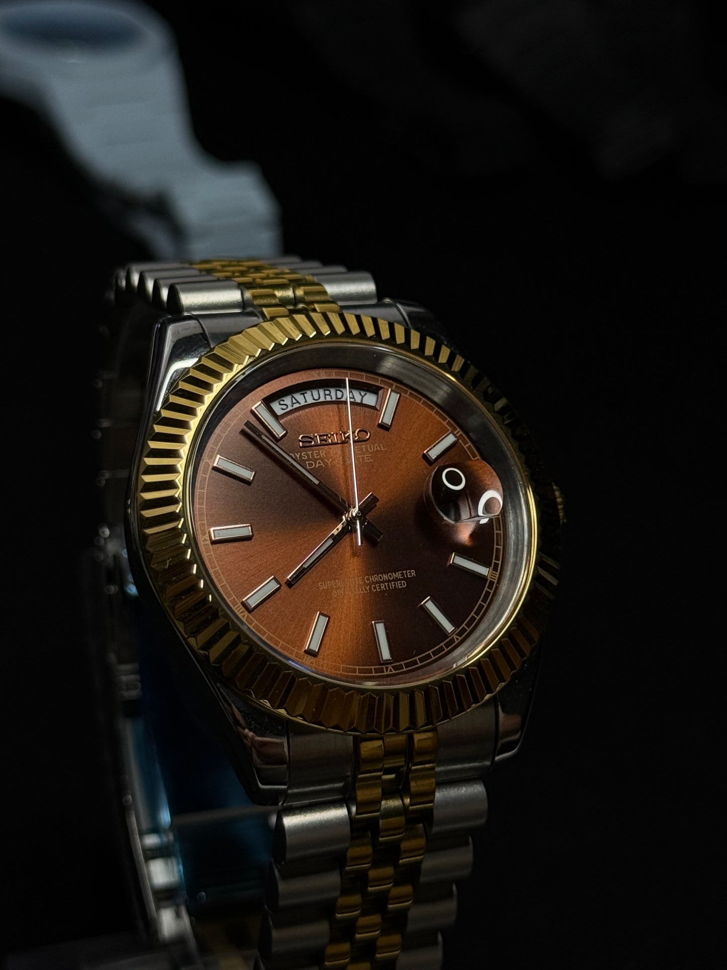 Seiko Chocolate Day-Date 40mm