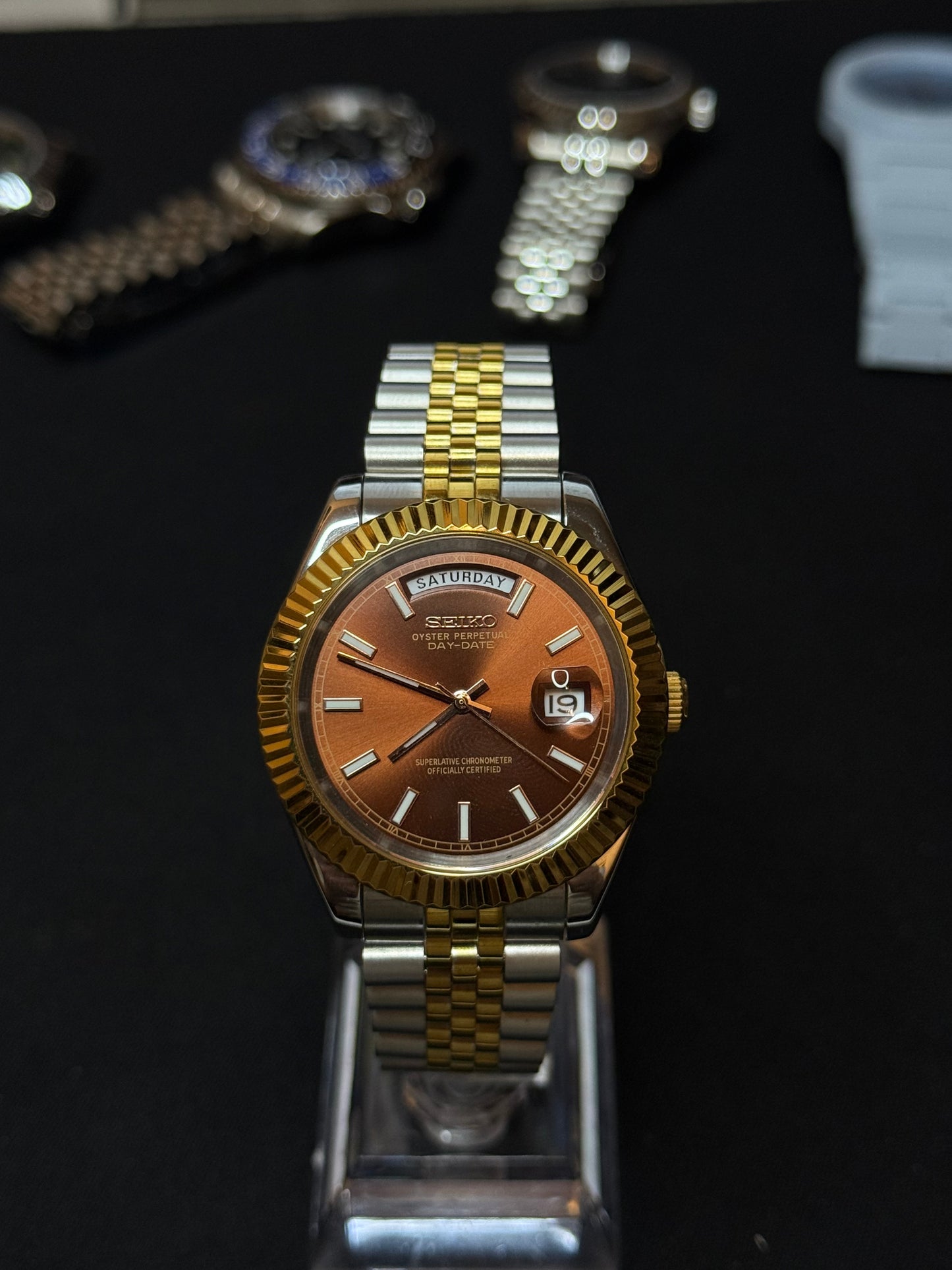 Seiko Chocolate Day-Date 40mm
